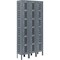 Global Industrial Heavy Duty Ventilated Steel Locker, Six Tier, 3-Wide, 12x12x12, Unassembled, Gray 493155GY - alternate 1